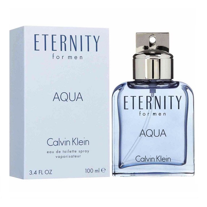 Eternity Aqua Cologne by Calvin Klein 3.4oz Eau De Toilette Spray for men